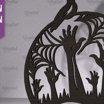 Intra απο ξύλο plywood  Χρώμα wenge 3mm-4mm πάχος - λέιζερ διακόσμησης αποκριών Δίασταση 15x15 cm INTRAFABR-16267284 - Image 1