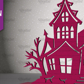 Intra απο ξύλο plywood  Χρώμα wenge 3mm-4mm πάχος - Δέσμη κοπής με λέιζερ αποκριάτικες διακοσμήσεις Δίασταση 15x15 cm INTRAFABR-29435458 - Image 3