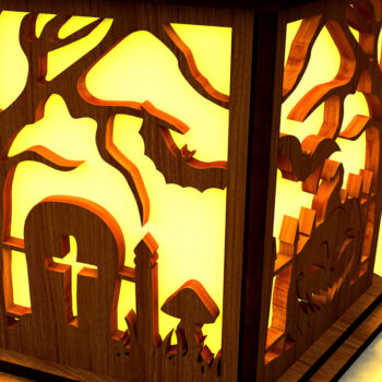 Intra απο ξύλο plywood  Χρώμα wenge 3mm-4mm πάχος - Διακοσμητικό Σετ Κηροπήγιο Απόκριες Δίασταση 4x4 cm INTRAFABR-29488061 - Image 8