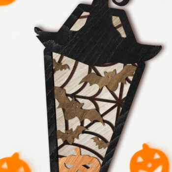 Intra απο ξύλο plywood  Χρώμα wenge 3mm-4mm πάχος - Διακοσμητικό πρότυπο αποκοπής φέρετρων αποκριών Δίασταση 8x13 cm INTRAFABR-29488077 - Image 2