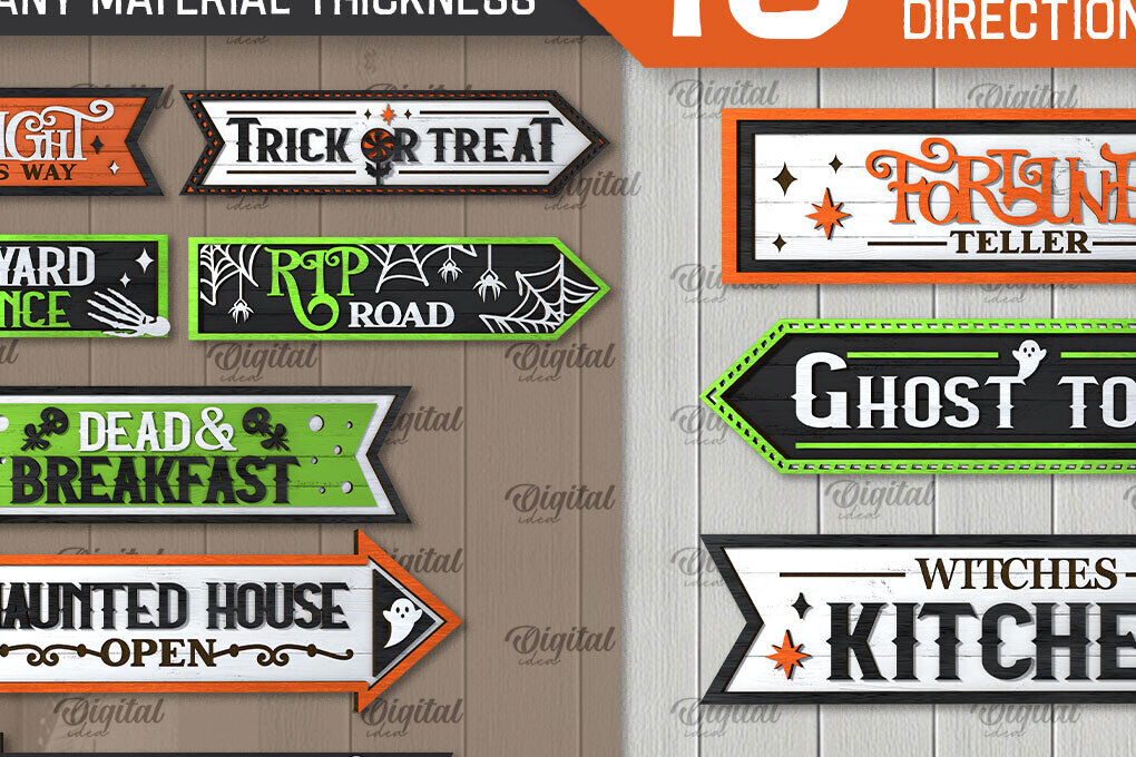 Intra απο ξύλο plywood  Χρώμα wenge 3mm-4mm πάχος - Πακέτο LaserCut Sign κατεύθυνσης αποκριών Δίασταση 15x15 cm INTRAFABR-30088883