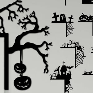 Intra απο ξύλο plywood  Χρώμα wenge 3mm-4mm πάχος - Γωνιακό Πακέτο πόρτας Halloween Δίασταση 15x15 cm INTRAFABR-30179398