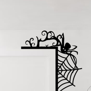 Intra απο ξύλο plywood  Χρώμα wenge 3mm-4mm πάχος - Γωνιακό Πακέτο πόρτας Halloween Δίασταση 15x15 cm INTRAFABR-30179398 - Image 2