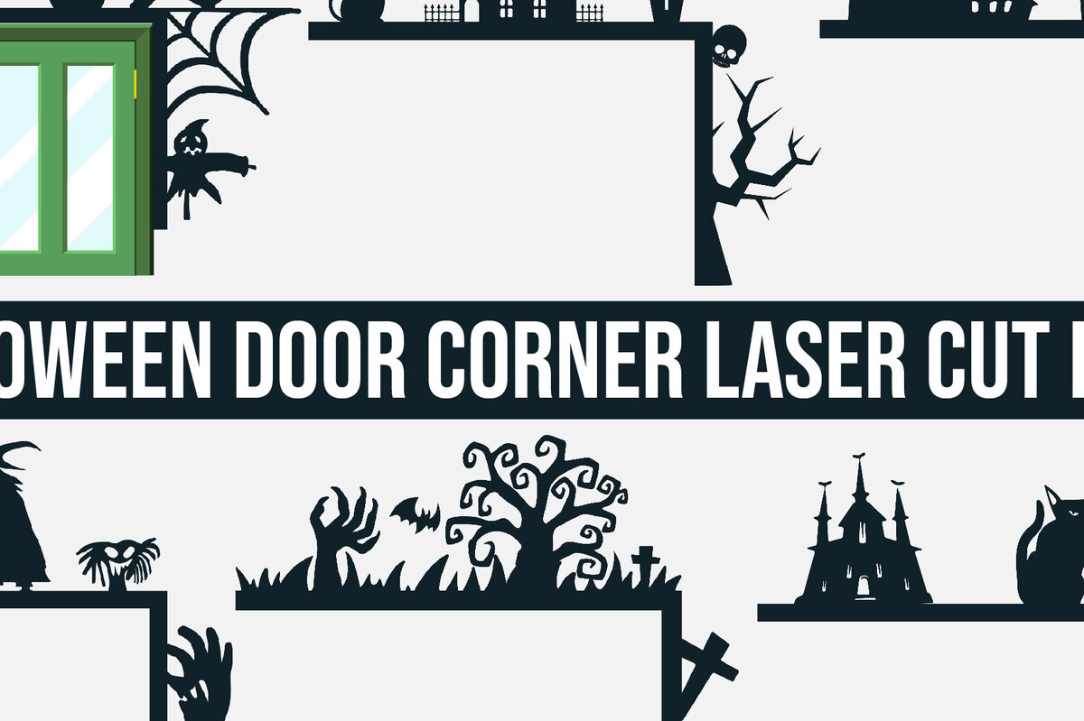 Intra απο ξύλο plywood  Χρώμα wenge 3mm-4mm πάχος - Δέσμη κοπής λέιζερ γωνιακής πόρτας Halloween 4 Δίασταση 15x15 cm INTRAFABR-28598783