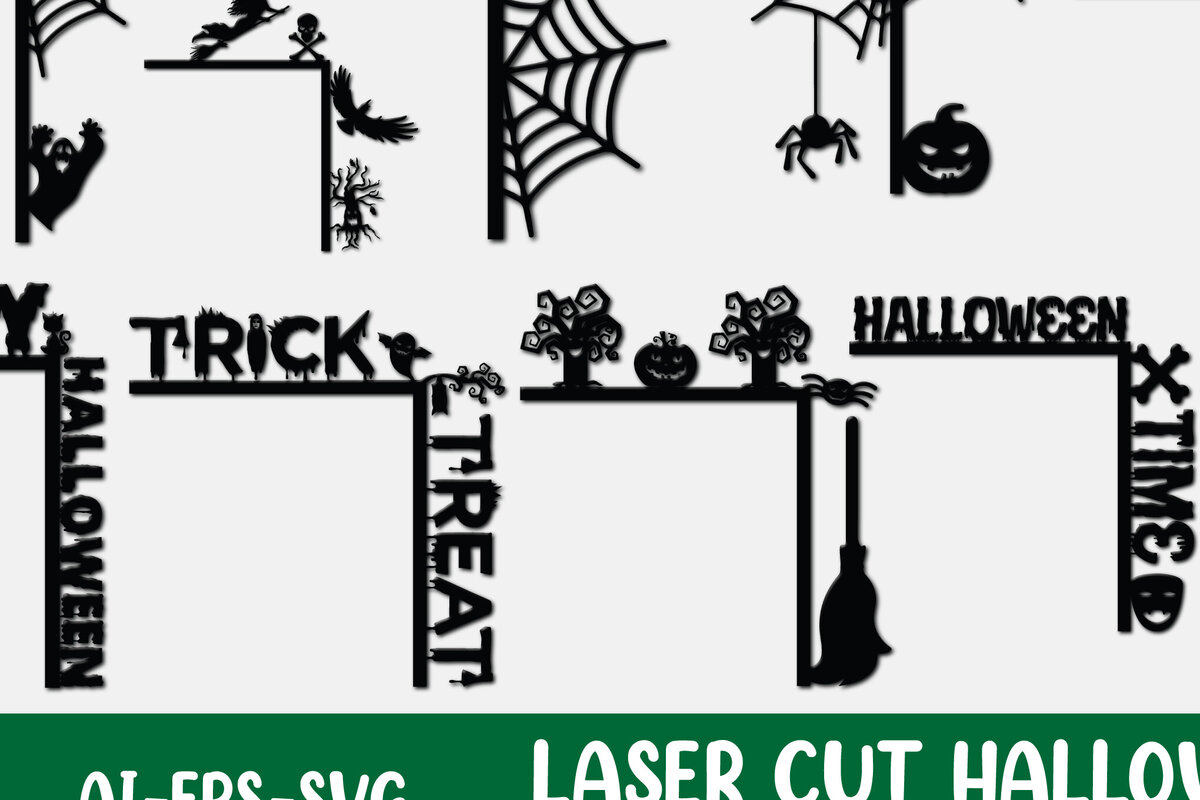 Intra απο ξύλο plywood  Χρώμα wenge 3mm-4mm πάχος - Δέσμη κοπής με λέιζερ γωνιακή πόρτα για το Halloween Δίασταση 15x15 cm INTRAFABR-28598831