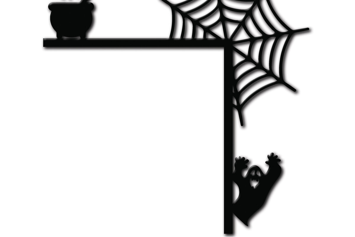 Intra απο ξύλο plywood  Χρώμα wenge 3mm-4mm πάχος - με λέιζερ γωνία πόρτας Halloween 1 Δίασταση 15x15 cm INTRAFABR-28598852