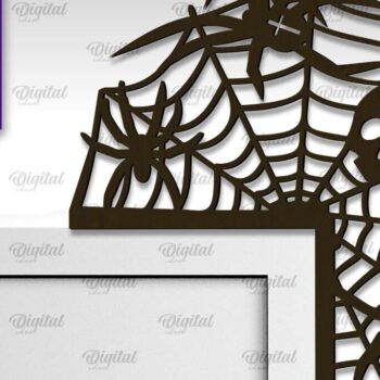 Intra απο ξύλο plywood  Χρώμα wenge 3mm-4mm πάχος - με λέιζερ γωνία πόρτας αποκριών Δίασταση 15x15 cm INTRAFABR-18557618 - Image 1