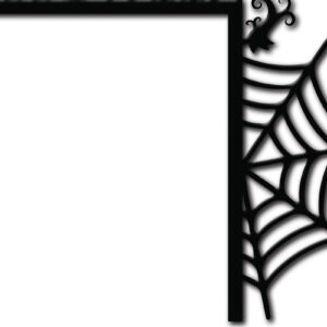 Intra απο ξύλο plywood  Χρώμα wenge 3mm-4mm πάχος - Halloween Door Corner Design 2 Δίασταση 15x15 cm INTRAFABR-29649729