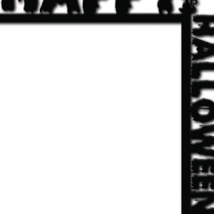 Intra απο ξύλο plywood  Χρώμα wenge 3mm-4mm πάχος - με λέιζερ γωνία πόρτας Halloween 5 Δίασταση 15x15 cm INTRAFABR-28535492