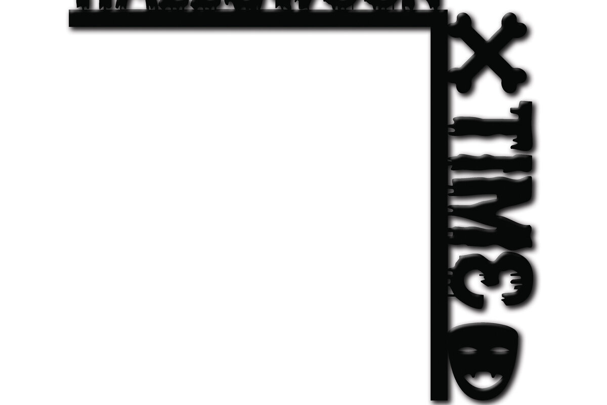 Intra απο ξύλο plywood  Χρώμα wenge 3mm-4mm πάχος - με λέιζερ γωνία πόρτας Halloween 8 Δίασταση 15x15 cm INTRAFABR-28604478