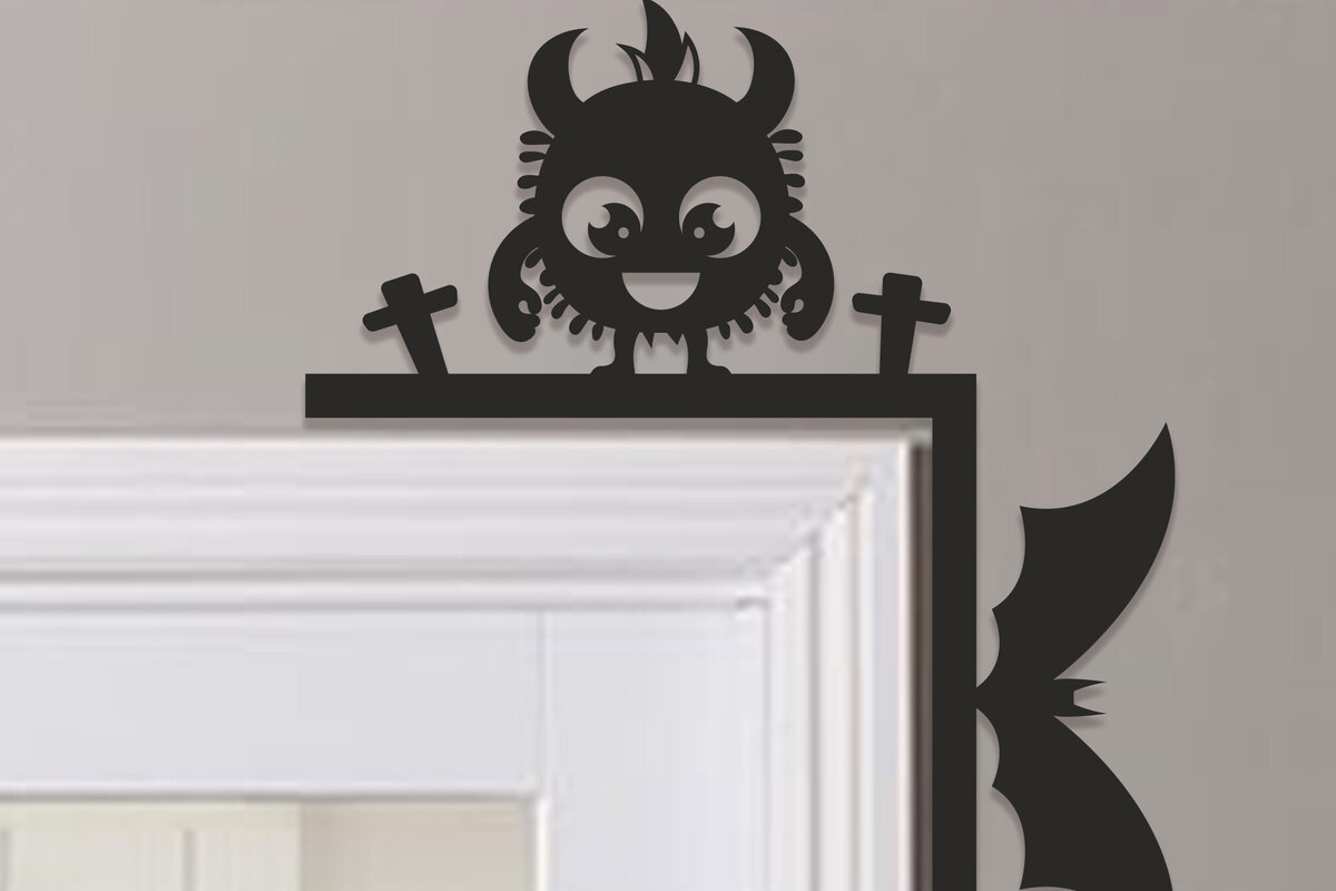 Intra απο ξύλο plywood  Χρώμα wenge 3mm-4mm πάχος - Halloween Door Corner Δίασταση 15x15 cm INTRAFABR-25876492