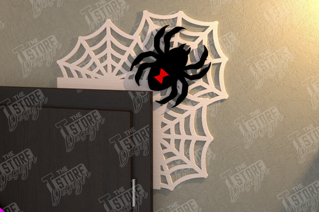 Intra απο ξύλο plywood  Χρώμα wenge 3mm-4mm πάχος - Halloween Door Corner | Διακόσμηση βεράντας Δίασταση 15x15 cm INTRAFABR-25532373