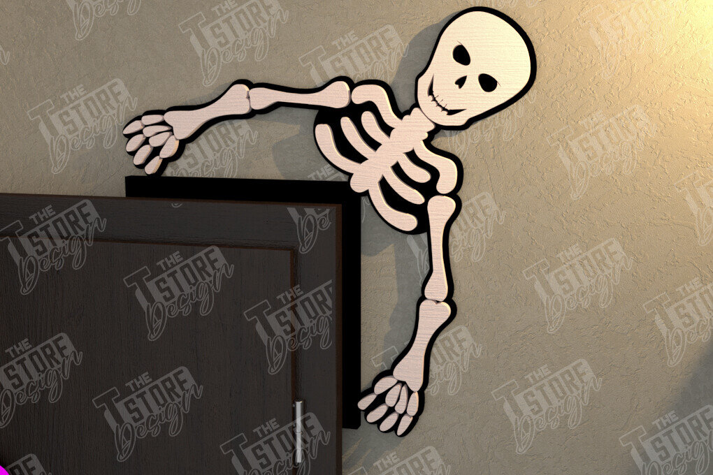 Intra απο ξύλο plywood  Χρώμα wenge 3mm-4mm πάχος - Halloween Door Corner | Διακόσμηση βεράντας Δίασταση 15x15 cm INTRAFABR-27195475