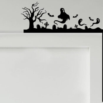 Intra απο ξύλο plywood  Χρώμα wenge 3mm-4mm πάχος - Halloween Door Corner Δίασταση 15x15 cm INTRAFABR-25532436 - Image 2