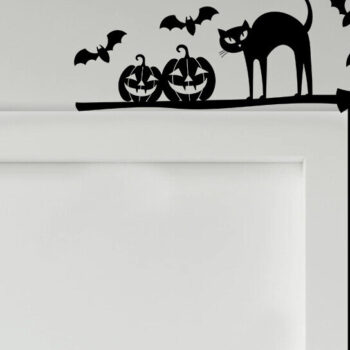 Intra απο ξύλο plywood  Χρώμα wenge 3mm-4mm πάχος - Halloween Door Corner Δίασταση 15x15 cm INTRAFABR-25532436 - Image 3