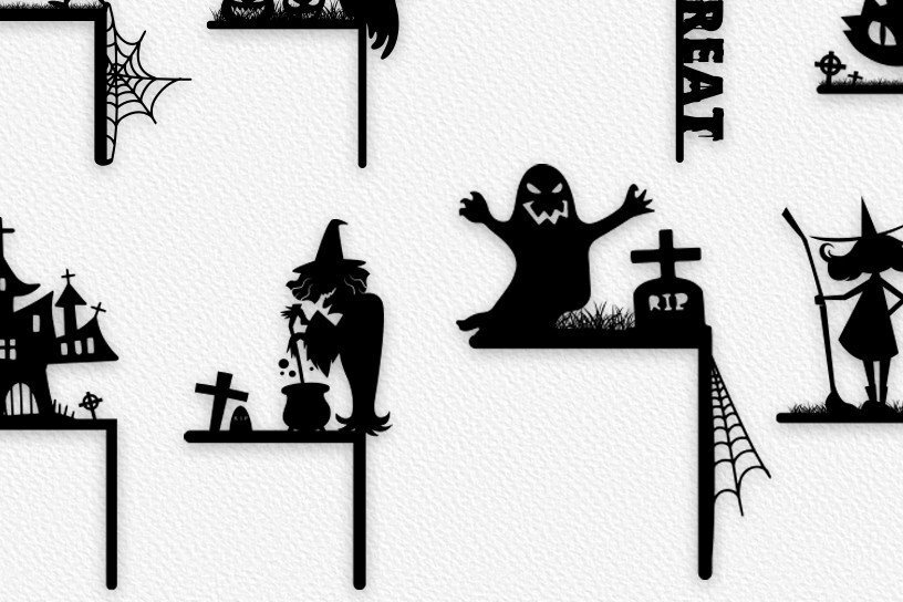 Intra απο ξύλο plywood  Χρώμα wenge 3mm-4mm πάχος - Halloween Door Corner Δίασταση 15x15 cm INTRAFABR-9525545