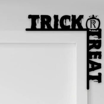 Intra απο ξύλο plywood  Χρώμα wenge 3mm-4mm πάχος - Halloween Door Corner Δίασταση 15x15 cm INTRAFABR-9525545 - Image 5