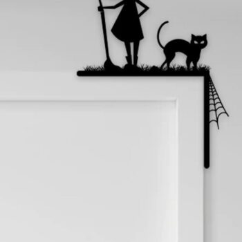 Intra απο ξύλο plywood  Χρώμα wenge 3mm-4mm πάχος - Halloween Door Corner Δίασταση 15x15 cm INTRAFABR-9525545 - Image 7