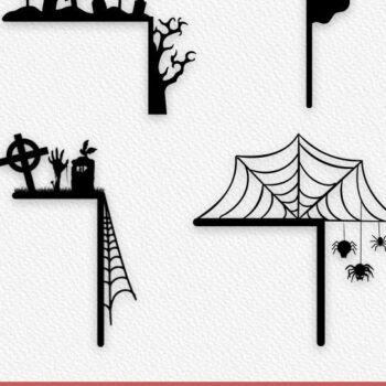 Intra απο ξύλο plywood  Χρώμα wenge 3mm-4mm πάχος - Halloween Door Corner Δίασταση 15x15 cm INTRAFABR-26696745 - Image 1