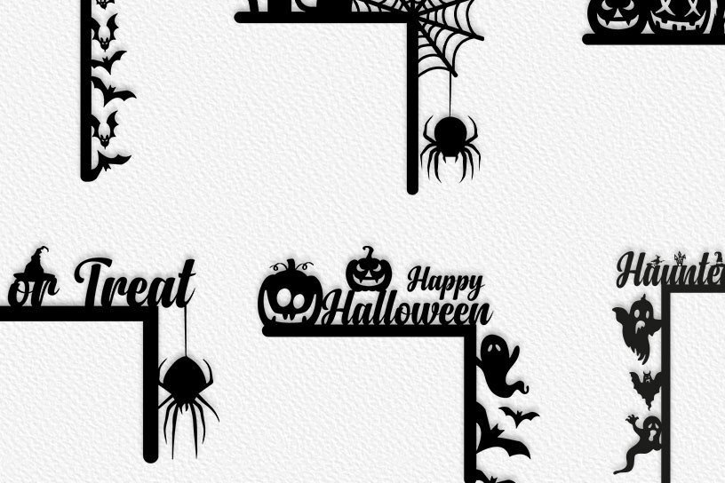 Intra απο ξύλο plywood  Χρώμα wenge 3mm-4mm πάχος - Halloween Door Corner Δίασταση 15x15 cm INTRAFABR-9168666