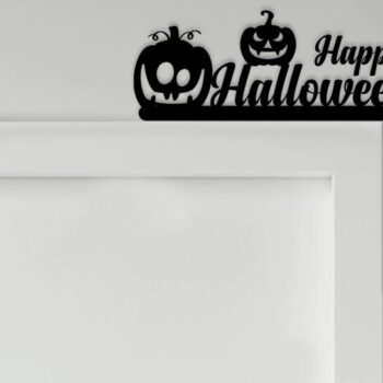 Intra απο ξύλο plywood  Χρώμα wenge 3mm-4mm πάχος - Halloween Door Corner Δίασταση 15x15 cm INTRAFABR-9168666 - Image 4