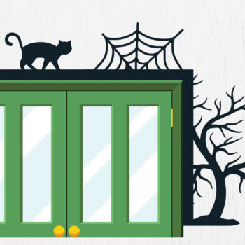 Intra απο ξύλο plywood Χρώμα wenge 3mm-4mm πάχος - Πακέτο Halloween Door Corner 18 Δίασταση 15x15 cm INTRAFABR-29197767 - Image 3