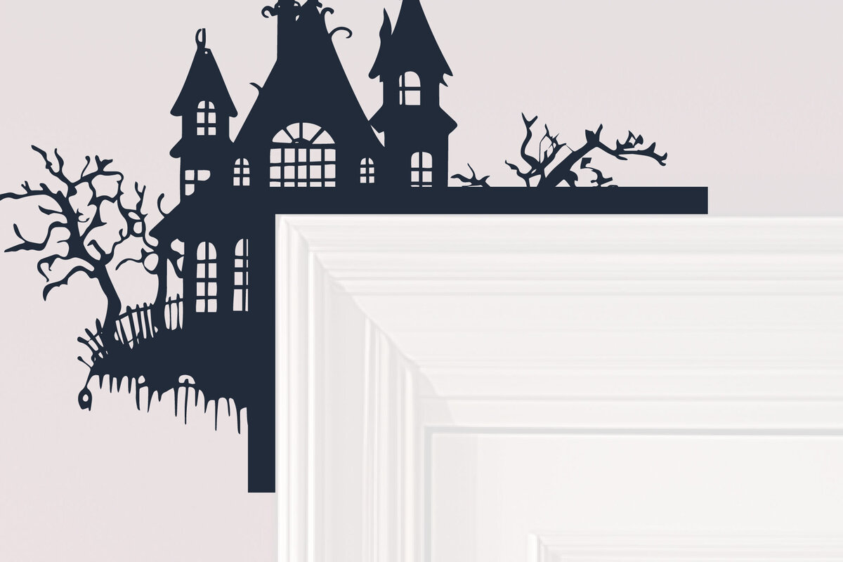 Intra απο ξύλο plywood  Χρώμα wenge 3mm-4mm πάχος - Halloween Door Corners Δίασταση 20x25 cm INTRAFABR-34750194