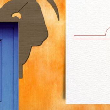 Intra απο ξύλο plywood  Χρώμα wenge 3mm-4mm πάχος - Halloween Door Corners Δίασταση 15x15 cm INTRAFABR-34750251 - Image 8