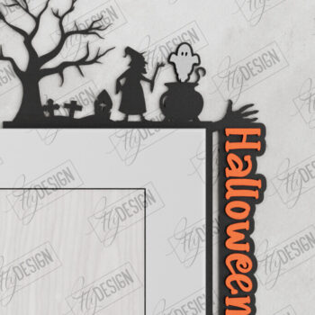 Intra απο ξύλο plywood  Χρώμα wenge 3mm-4mm πάχος - Halloween Door Corners | Διακόσμηση βεράντας Δίασταση 15x15 cm INTRAFABR-34750137 - Image 1