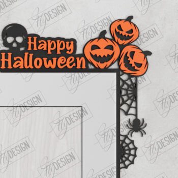 Intra απο ξύλο plywood  Χρώμα wenge 3mm-4mm πάχος - Halloween Door Corners | Διακόσμηση βεράντας Δίασταση 15x15 cm INTRAFABR-30816338 - Image 1