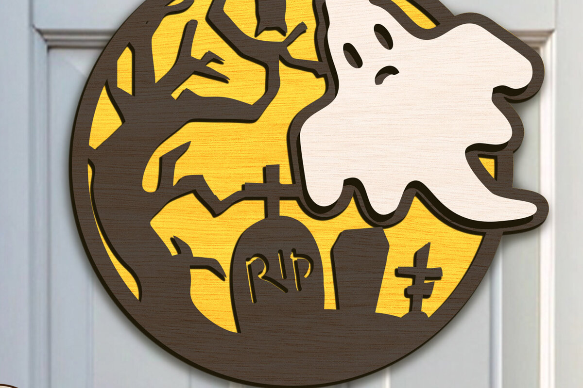 Intra απο ξύλο plywood  Χρώμα wenge 3mm-4mm πάχος - Πρότυπο διακόσμησης πόρτας αποκριών Δίασταση 11x11 cm INTRAFABR-17027423