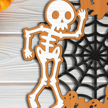 Intra απο ξύλο plywood  Χρώμα wenge 3mm-4mm πάχος - Πρότυπα δέσμης κρεμάστρας πόρτας αποκριών Δίασταση 12x12 cm INTRAFABR-15159625 - Image 3