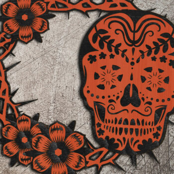 Intra απο ξύλο plywood  Χρώμα wenge 3mm-4mm πάχος - Πρότυπα δέσμης κρεμάστρας πόρτας αποκριών Δίασταση 12x12 cm INTRAFABR-15159625 - Image 5