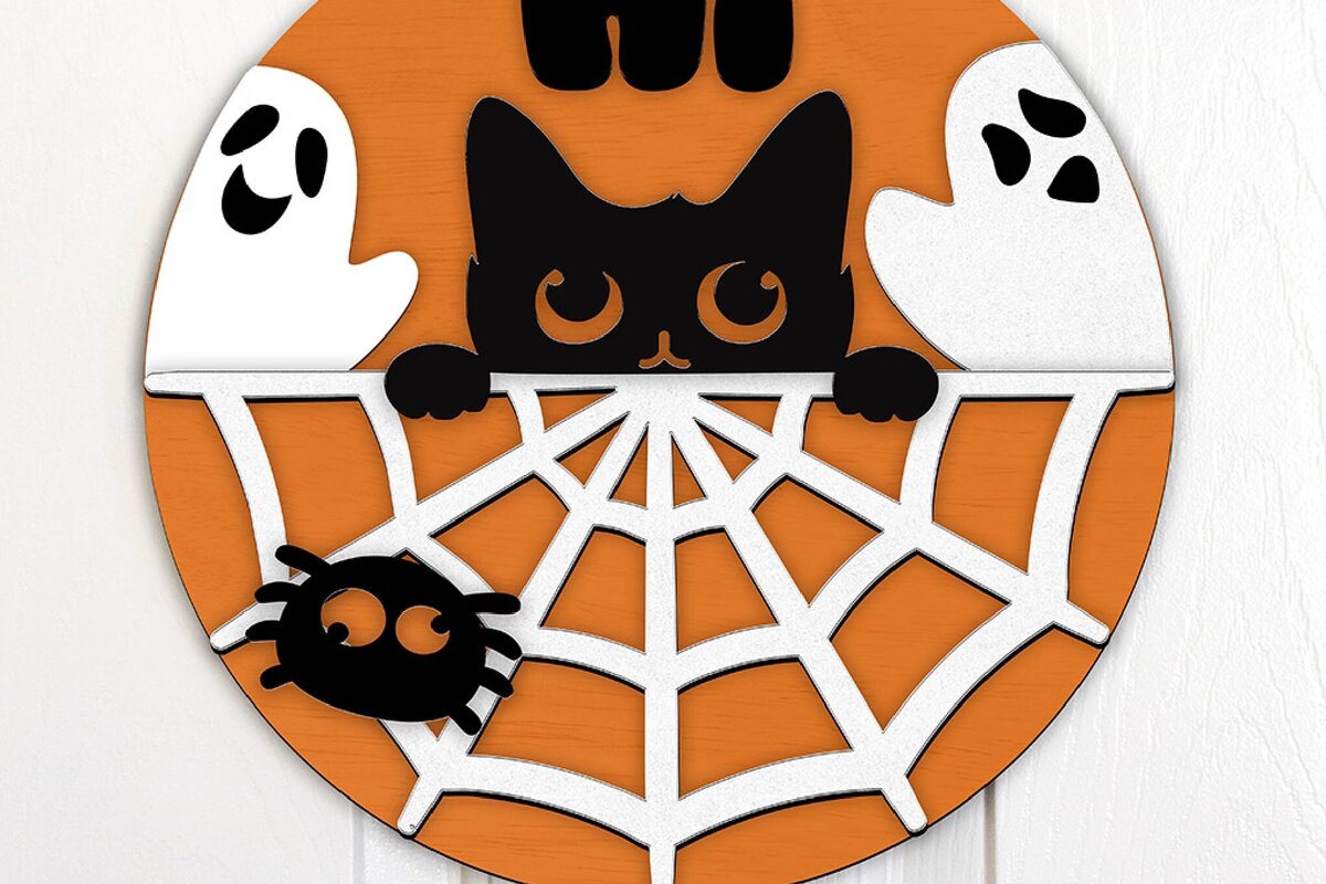 Intra απο ξύλο plywood  Χρώμα wenge 3mm-4mm πάχος - Αποκριάτικη κρεμάστρα πόρτας . Δίασταση 15x15 cm INTRAFABR-26062476