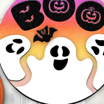 Intra απο ξύλο plywood  Χρώμα wenge 3mm-4mm πάχος - Αποκριάτικη κρεμάστρα πόρτας . Δίασταση 15x15 cm INTRAFABR-120466357 - Image 1