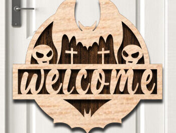 Intra απο ξύλο plywood  Χρώμα wenge 3mm-4mm πάχος - Δέσμη κοπής με λέιζερ κρεμάστρα πόρτας Halloween Δίασταση 15x15 cm INTRAFABR-79580478 - Image 4