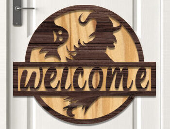 Intra απο ξύλο plywood  Χρώμα wenge 3mm-4mm πάχος - Δέσμη κοπής με λέιζερ κρεμάστρα πόρτας Halloween Δίασταση 15x15 cm INTRAFABR-79580478 - Image 7