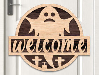 Intra απο ξύλο plywood  Χρώμα wenge 3mm-4mm πάχος - Δέσμη κοπής με λέιζερ κρεμάστρα πόρτας Halloween Δίασταση 15x15 cm INTRAFABR-79580478 - Image 9