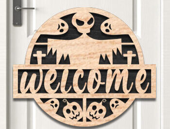 Intra απο ξύλο plywood  Χρώμα wenge 3mm-4mm πάχος - Δέσμη κοπής με λέιζερ κρεμάστρα πόρτας Halloween Δίασταση 15x15 cm INTRAFABR-79580478 - Image 11