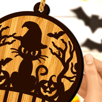 Intra απο ξύλο plywood  Χρώμα wenge 3mm-4mm πάχος - Πακέτο πινακίδων κρεμαστά πόρτας αποκριών Δίασταση 15x15 cm INTRAFABR-23846373 - Image 2