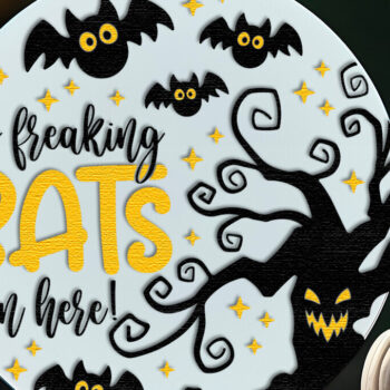 Intra απο ξύλο plywood Χρώμα wenge 3mm-4mm πάχος - κοπής πινακίδας αποκριών πόρτας, Bats Δίασταση 15x15 cm INTRAFABR-23847205 - Image 3