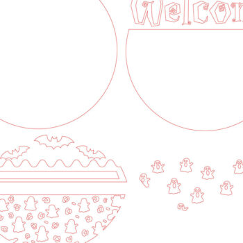 Intra απο ξύλο plywood Χρώμα wenge 3mm-4mm πάχος - κοπής με λέιζερ πινακίδα αποκριών πόρτας Δίασταση 30x20 cm INTRAFABR-23922571 - Image 2