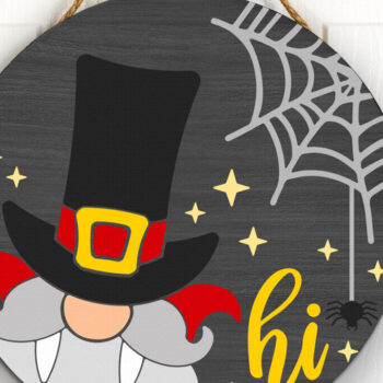 Intra απο ξύλο plywood Χρώμα wenge 3mm-4mm πάχος - Πινακίδα πόρτας αποκριών , Dracula Gnome Δίασταση 4x4 cm INTRAFABR-23845642 - Image 2