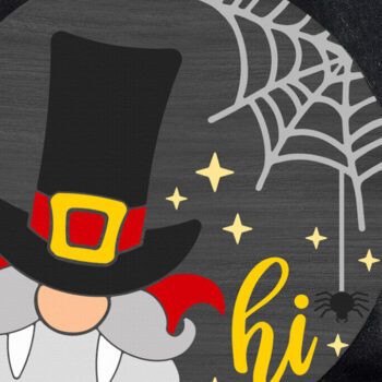 Intra απο ξύλο plywood Χρώμα wenge 3mm-4mm πάχος - Πινακίδα πόρτας αποκριών , Dracula Gnome Δίασταση 4x4 cm INTRAFABR-23845642 - Image 3