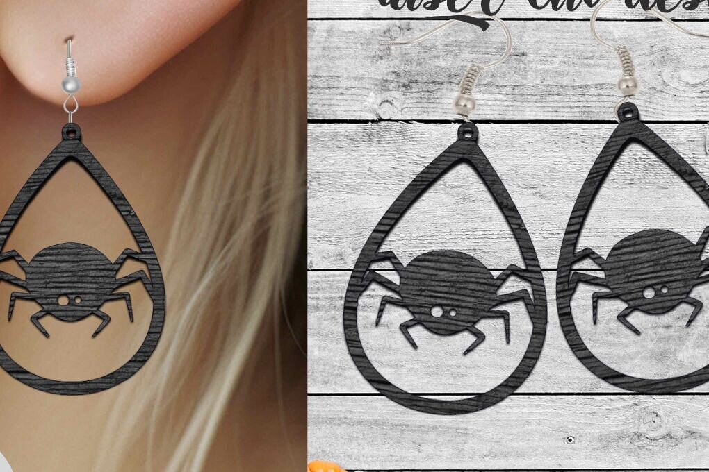 Intra απο ξύλο plywood  Χρώμα wenge 3mm-4mm πάχος - κοπής με λέιζερ αποκριάτικων σκουλαρικιών Δίασταση 20x20 cm INTRAFABR-15412850