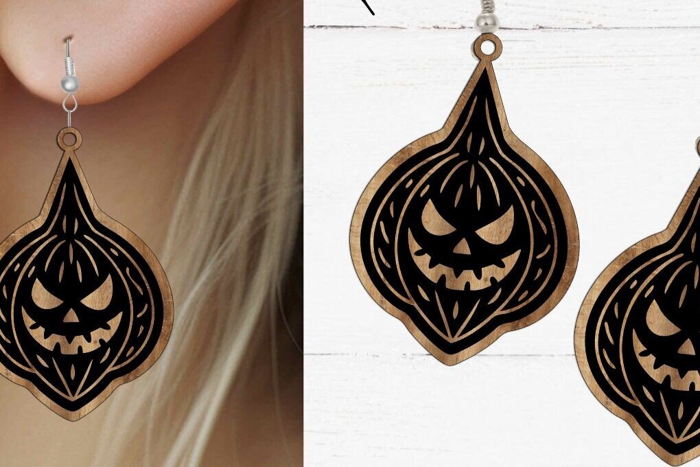 Intra απο ξύλο plywood  Χρώμα wenge 3mm-4mm πάχος - κοπής με λέιζερ αποκριάτικων σκουλαρικιών, Glowfo Δίασταση 20x20 cm INTRAFABR-17092484