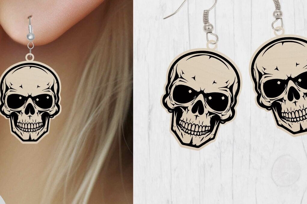 Intra απο ξύλο plywood  Χρώμα wenge 3mm-4mm πάχος - κοπής με λέιζερ αποκριάτικων σκουλαρικιών Δίασταση 20x20 cm INTRAFABR-15858482