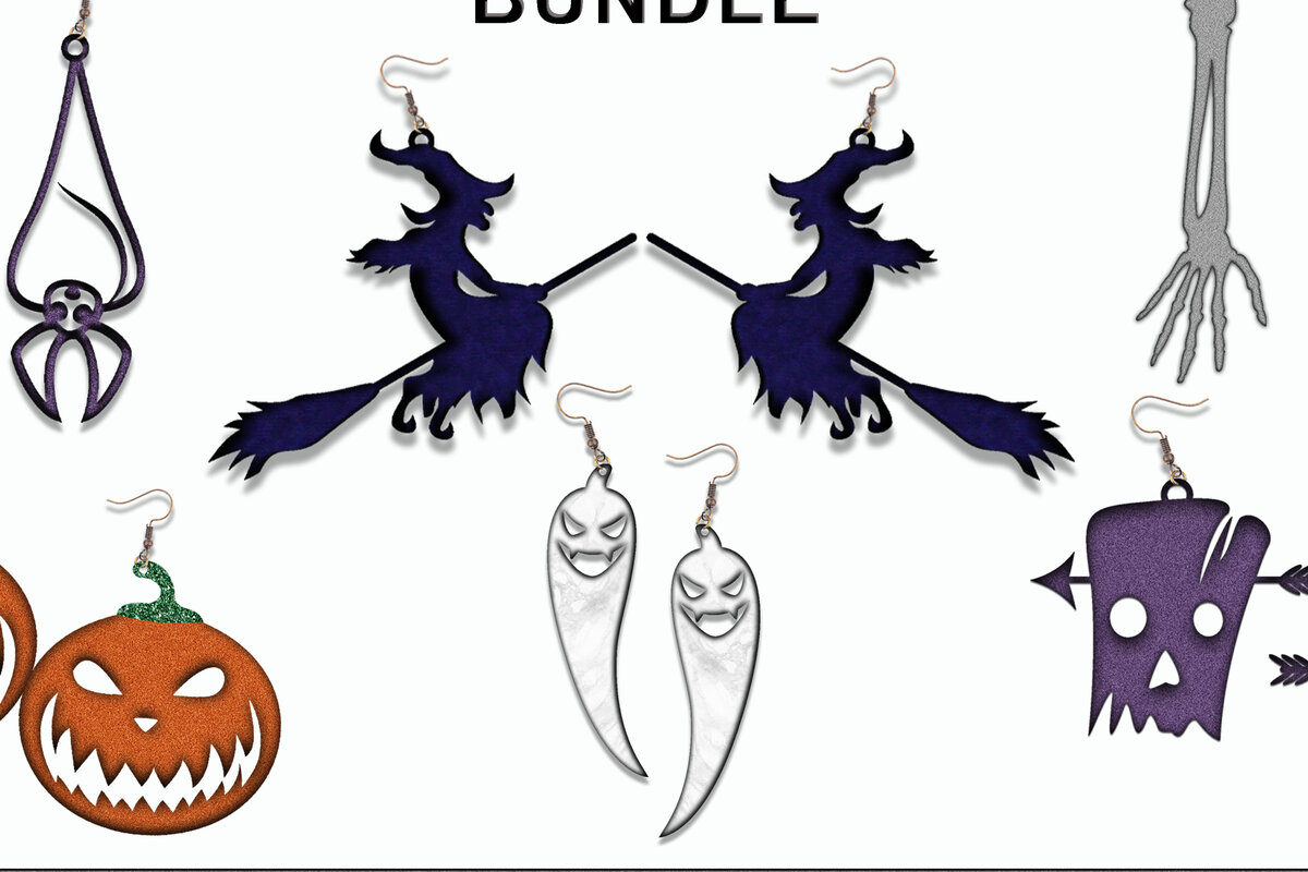 Intra απο ξύλο plywood  Χρώμα wenge 3mm-4mm πάχος - Πακέτο αποκριάτικων σκουλαρικιών Δίασταση 3x3 cm INTRAFABR-14767164