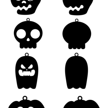 Intra απο ξύλο plywood  Χρώμα wenge 3mm-4mm πάχος - Αποκριάτικο σκουλαρίκι Ghost Skull Δίασταση 3x3 cm INTRAFABR-21950018 - Image 1