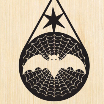 Intra απο ξύλο plywood  Χρώμα wenge 3mm-4mm πάχος - Αποκριάτικο σκουλαρίκι , κοπής με λέιζερ Δίασταση 15x18 cm INTRAFABR-78793026 - Image 5